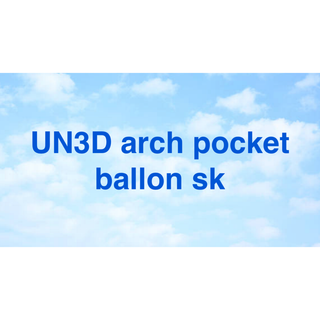 UN3D arch pocket ballon sk(ロングスカート)