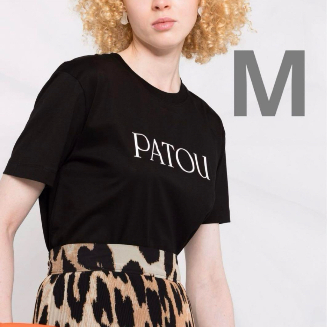 Patou パトゥ ロゴ Tシャツ オーガニックコットン ブラックM Patou パトゥ ロゴ Tシャツ オーガニックコットン ブラックM