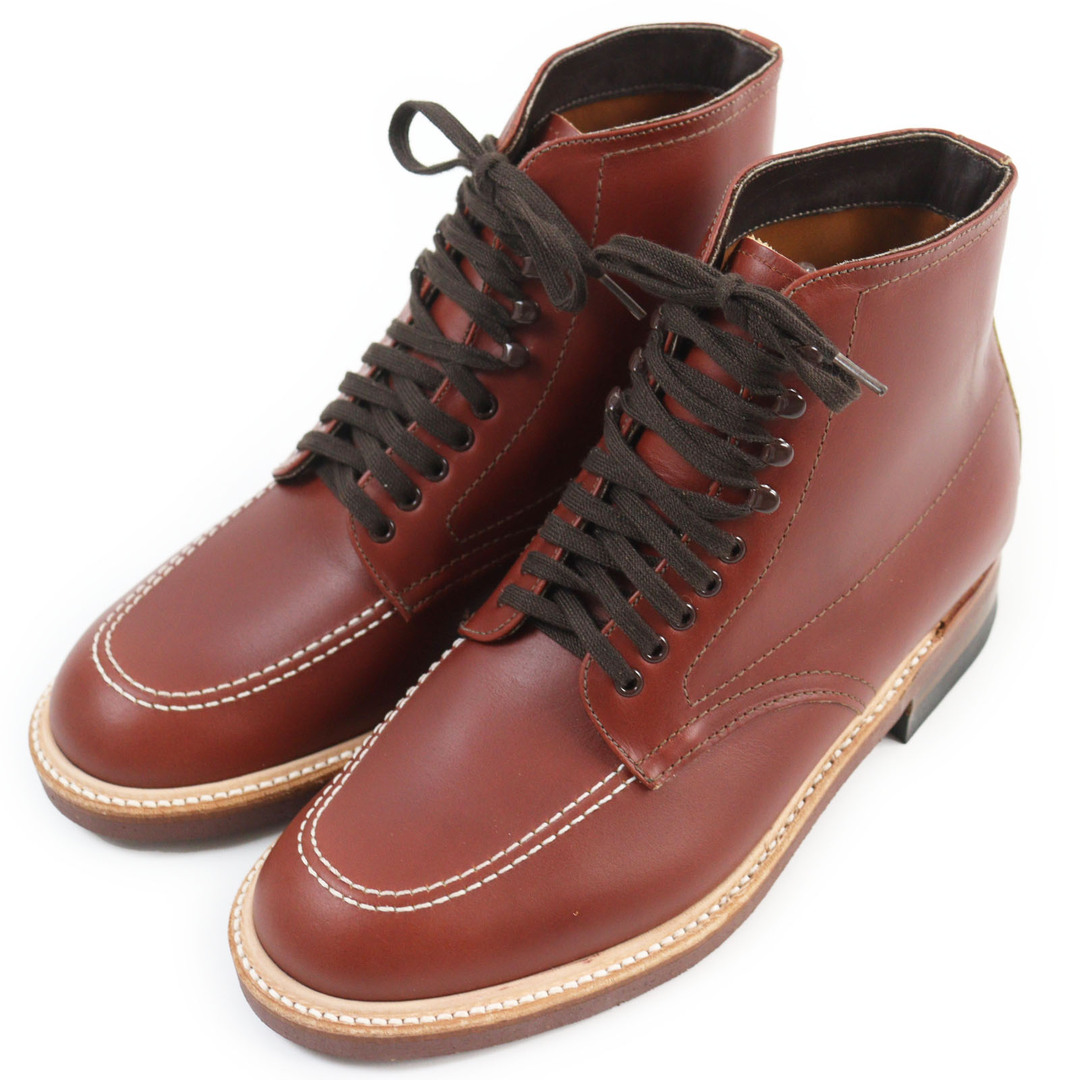 Alden - 未使用品●ALDEN オールデン 405 INDY BOOTS インディーブーツ トゥルーバランスラスト コルクソール カーフレザー ブーツ ブラウン 6D 箱・保存袋付き メンズ 定価169,400円