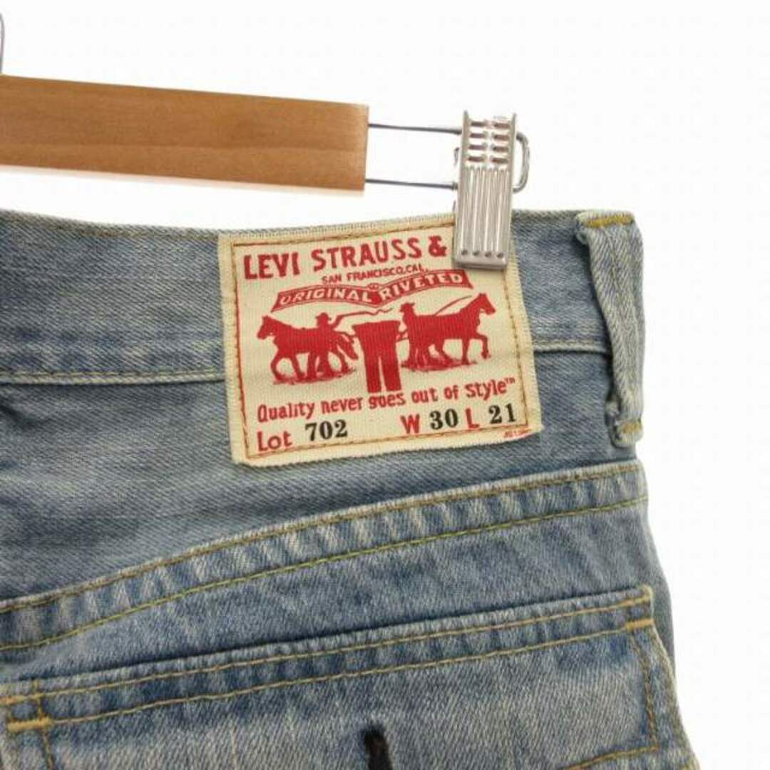 Levi's - Levi's 702 デニムパンツ ジーンズ クロップド 白布 Levi's - Levi's 702 デニムパンツ ジーンズ クロップド 白布