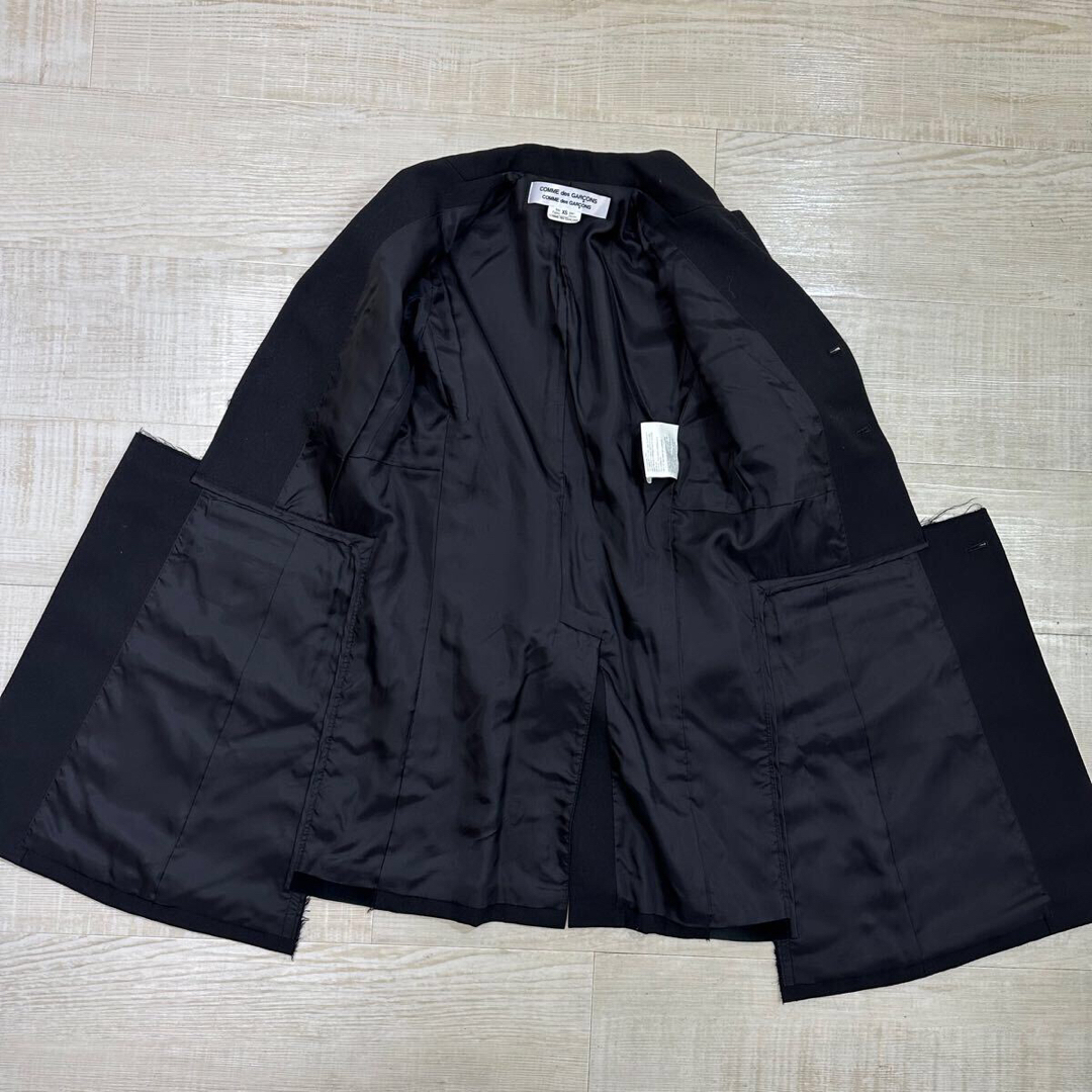 20aw コムコム ギャルソン 異素材 ドッキング ロング ジャケット XS 20aw コムコム ギャルソン 異素材 ドッキング ロング ジャケット XS