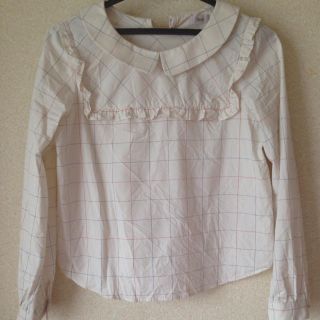 フラワー(flower)のprim check blouse(シャツ/ブラウス(長袖/七分))