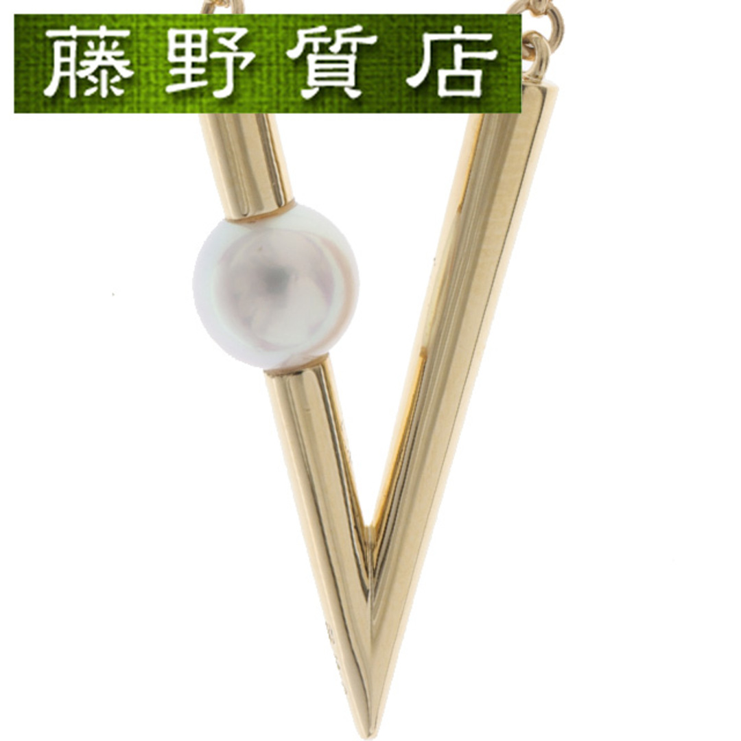 MIKIMOTO - (新品仕上げ済)ミキモト MIKIMOTO Vコード パール MIKIMOTO - (新品仕上げ済)ミキモト MIKIMOTO Vコード パール