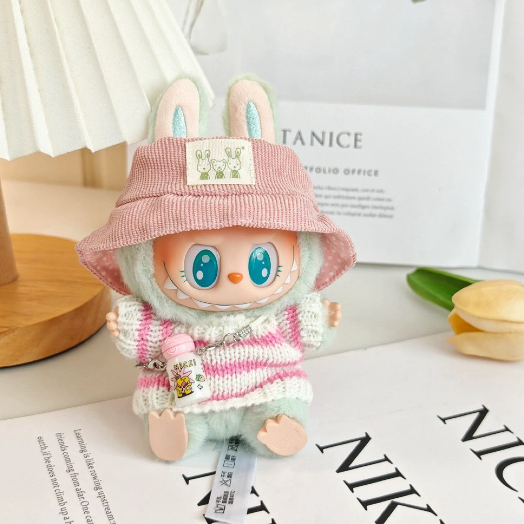 新品3点セット ワンピースlabubuラブブぬいぐるみ服17cm着せ替え着ぐるみ エンタメ/ホビーのおもちゃ/ぬいぐるみ(キャラクターグッズ)の商品写真