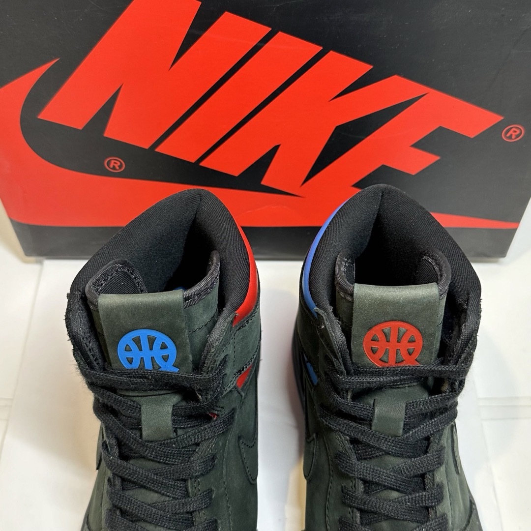 NIKE - 美品☆エアジョーダン1 ハイ☆QUAI54/クアイ54☆黒青赤 NIKE - 美品☆エアジョーダン1 ハイ☆QUAI54/クアイ54☆黒青赤