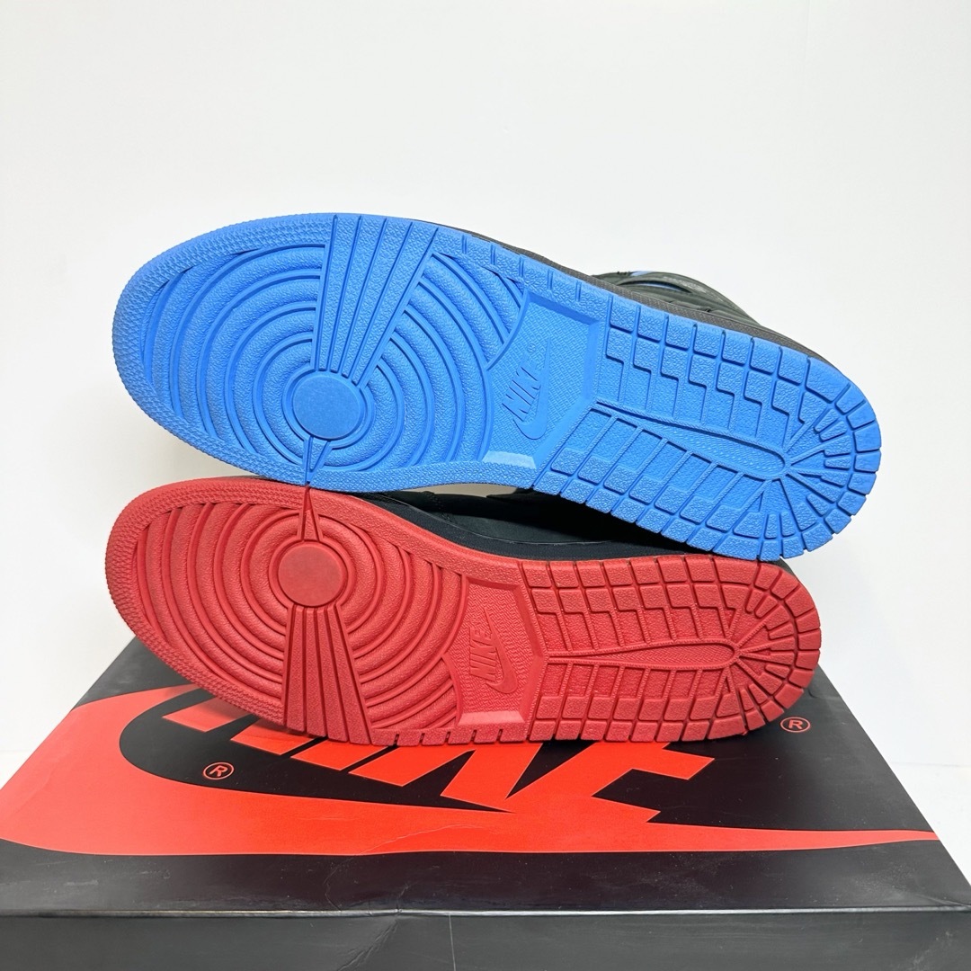 NIKE - 美品☆エアジョーダン1 ハイ☆QUAI54/クアイ54☆黒青赤 NIKE - 美品☆エアジョーダン1 ハイ☆QUAI54/クアイ54☆黒青赤
