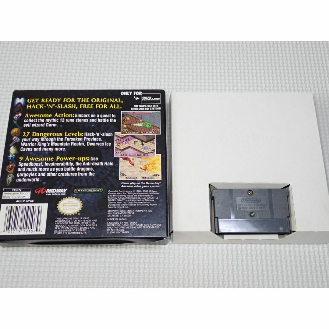 GBA☆GAUNTLET DARK LEGACY 海外版 北米版 端子清掃済 GBA☆GAUNTLET DARK LEGACY 海外版 北米版 端子清掃済