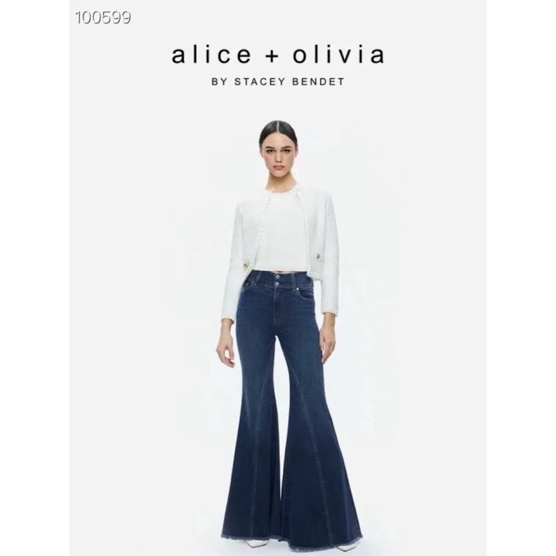 ❇️AliceOlivia正規24秋冬新作アリスオリビアハイライズフレア ❇️AliceOlivia正規24秋冬新作アリスオリビアハイライズフレア
