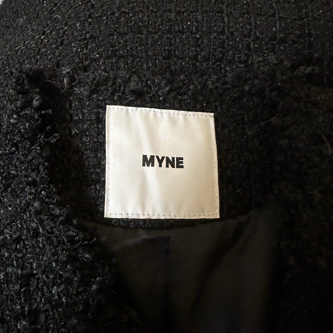 BEAMS - myne マイネ なぐもふうか ツイードブルゾン ジャケット BEAMS - myne マイネ なぐもふうか ツイードブルゾン ジャケット