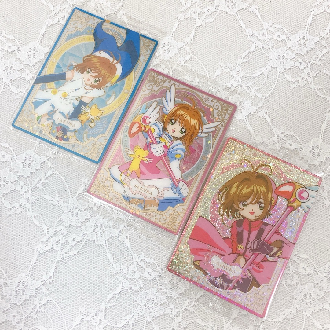カードキャプターさくらウエハース カード3枚セット 狭し カードキャプターさくらウエハース カード3枚セット 狭し