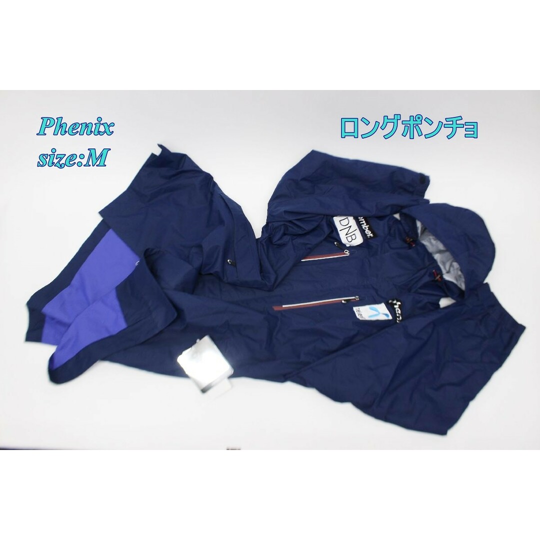 Phenix フェニックス メンズ ロングポンチョ M ネイビー Phenix フェニックス メンズ ロングポンチョ M ネイビー