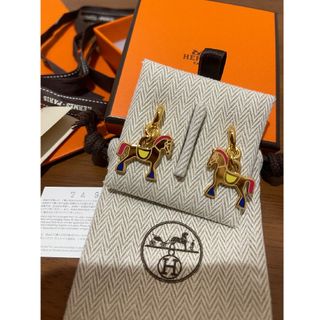 HERMES - エルメス 完売 ピアス シュヴァル・グランド・パラード HERMES - エルメス 完売 ピアス シュヴァル・グランド・パラード