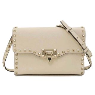   VALENTINO ヴァレンチノ/ガラヴァーニロックスタッズ2wayショルダー/ホワイト/B0181VSF/Aランク/69【中古】(ショルダーバッグ)