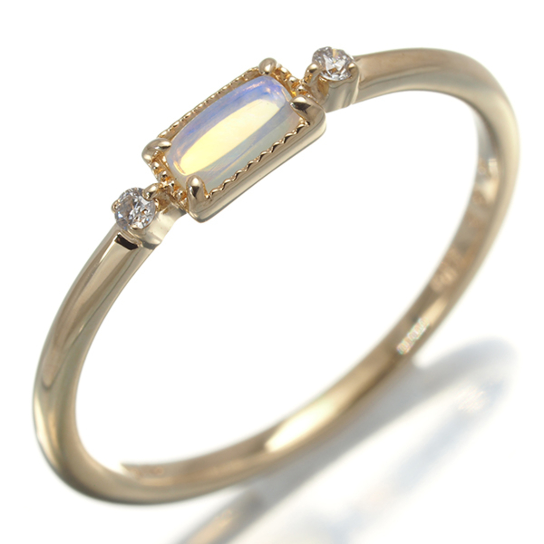agete - アガット リング オパール ダイヤ ダイヤモンド 0.02ct agete - アガット リング オパール ダイヤ ダイヤモンド 0.02ct