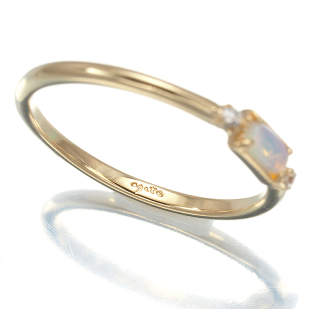 agete - アガット リング オパール ダイヤ ダイヤモンド 0.02ct agete - アガット リング オパール ダイヤ ダイヤモンド 0.02ct