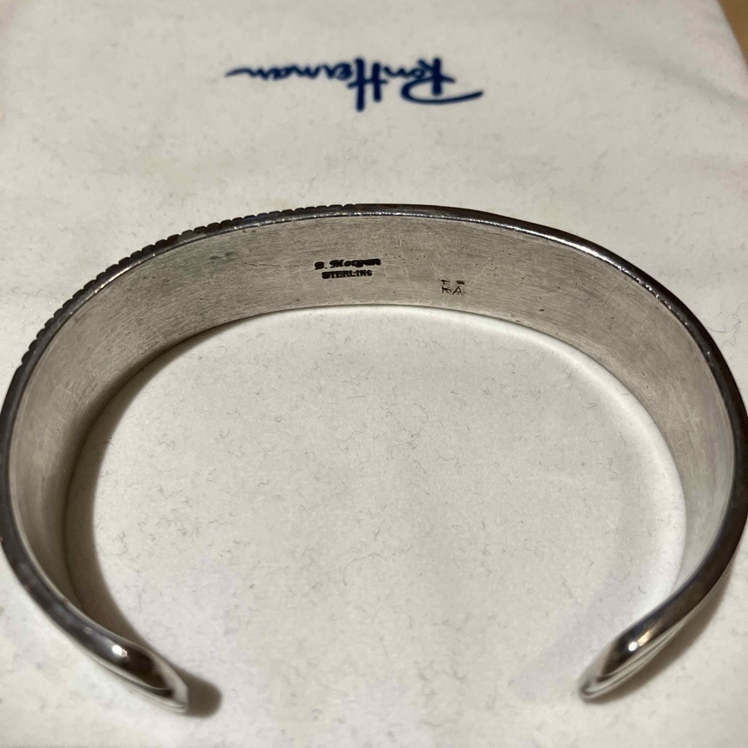 バングル ナバホ ブルースモーガン 14k かすか sterling navajo バングル ナバホ ブルースモーガン 14k かすか sterling navajo