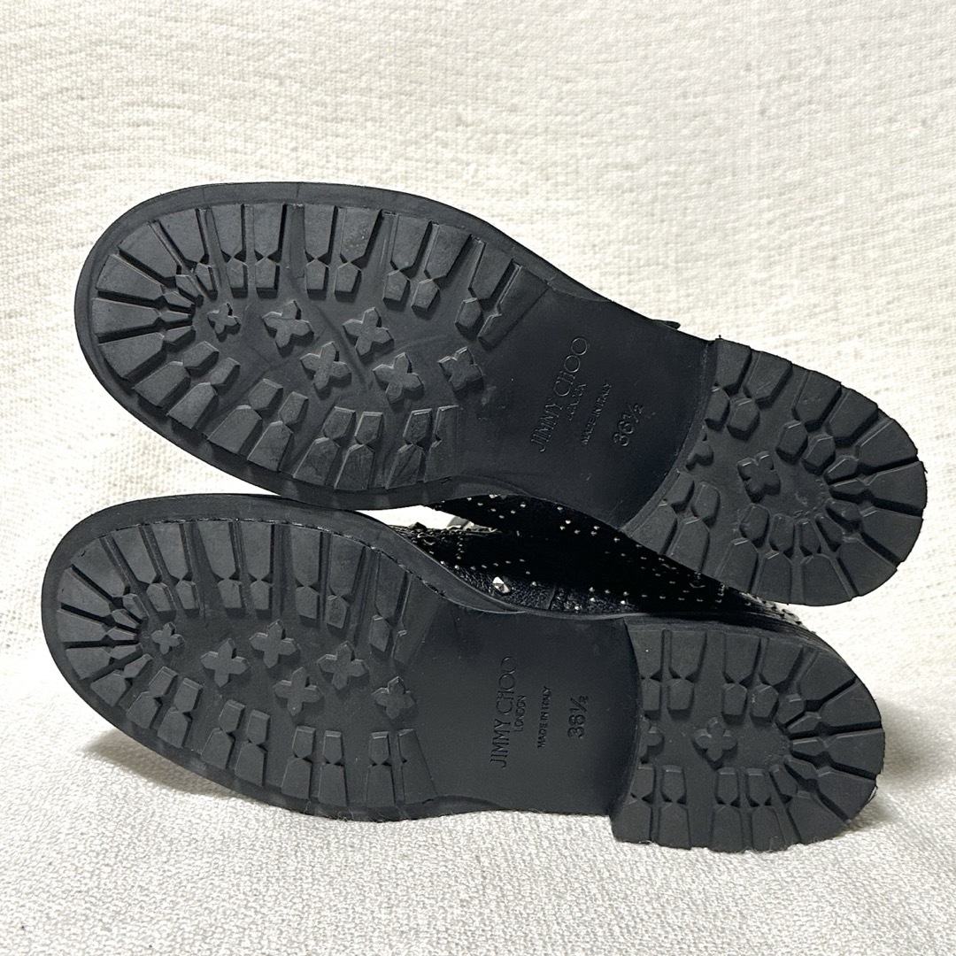 JIMMY CHOO - 極美品 ジミーチュウ スタッズ ショートブーツ JIMMY CHOO - 極美品 ジミーチュウ スタッズ ショートブーツ