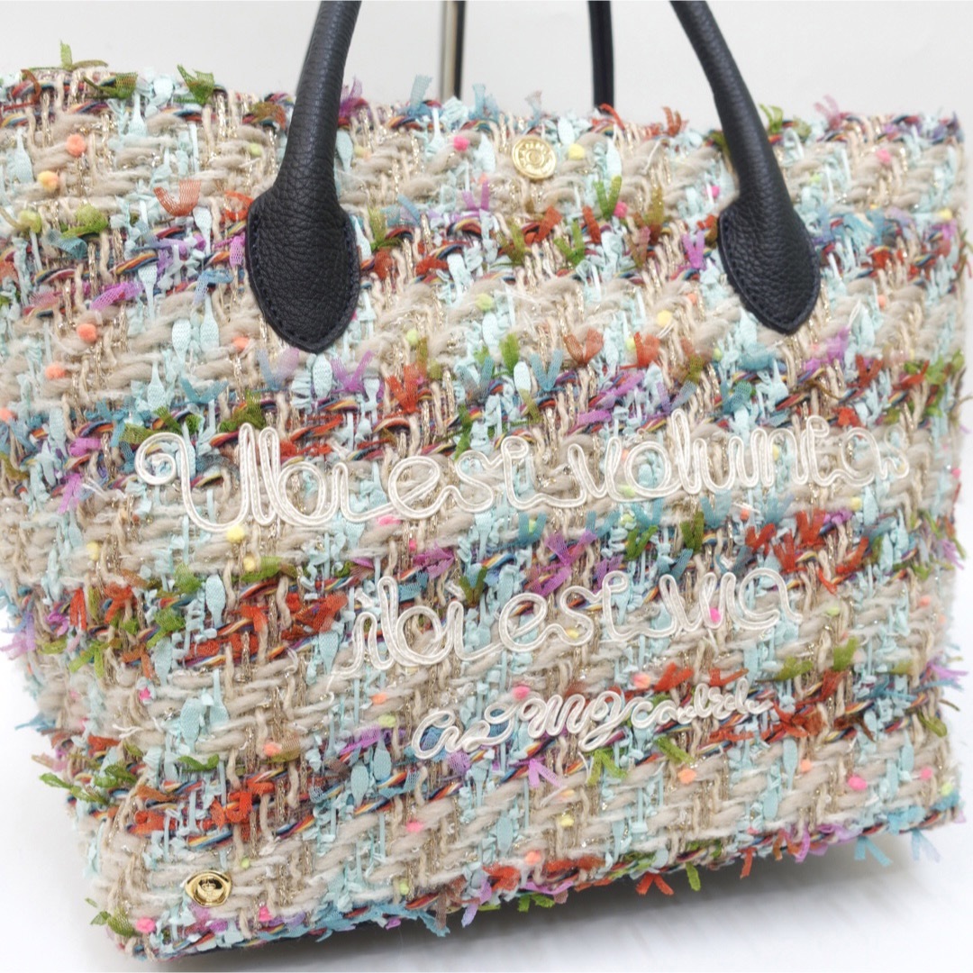 新品】ADMJ リントンツイード社 ファンシーツイード トート 新品】ADMJ リントンツイード社 ファンシーツイード トート