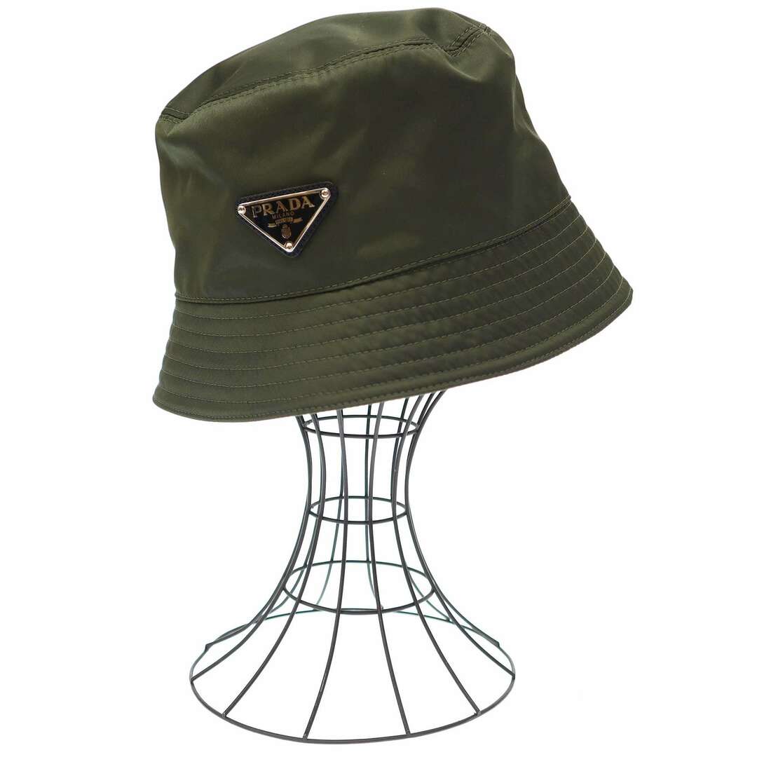 PRADA プラダ RE-NYLON ロゴプレート ナイロンバケットハット PRADA プラダ RE-NYLON ロゴプレート ナイロンバケットハット
