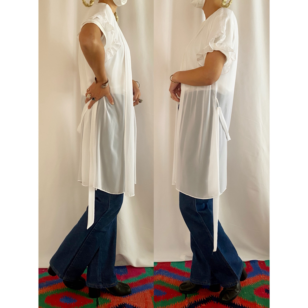 古着 アンティーク ビンテージ 90s レース 羽織 ガウン シャツ 美品 古着 アンティーク ビンテージ 90s レース 羽織 ガウン シャツ 美品