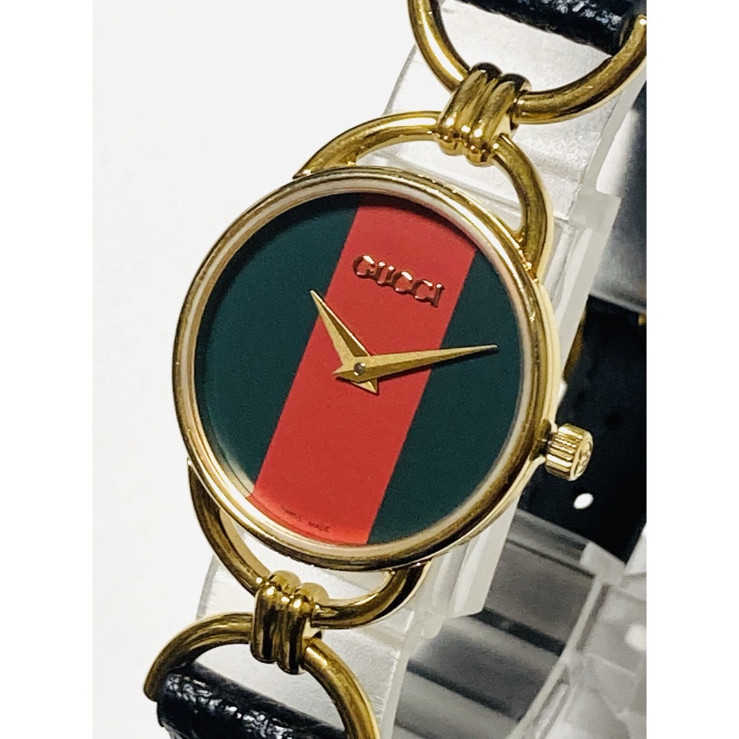 美品! GUCCI グッチ シェリーライン 電池&ベルト新品 美品! GUCCI グッチ シェリーライン 電池&ベルト新品
