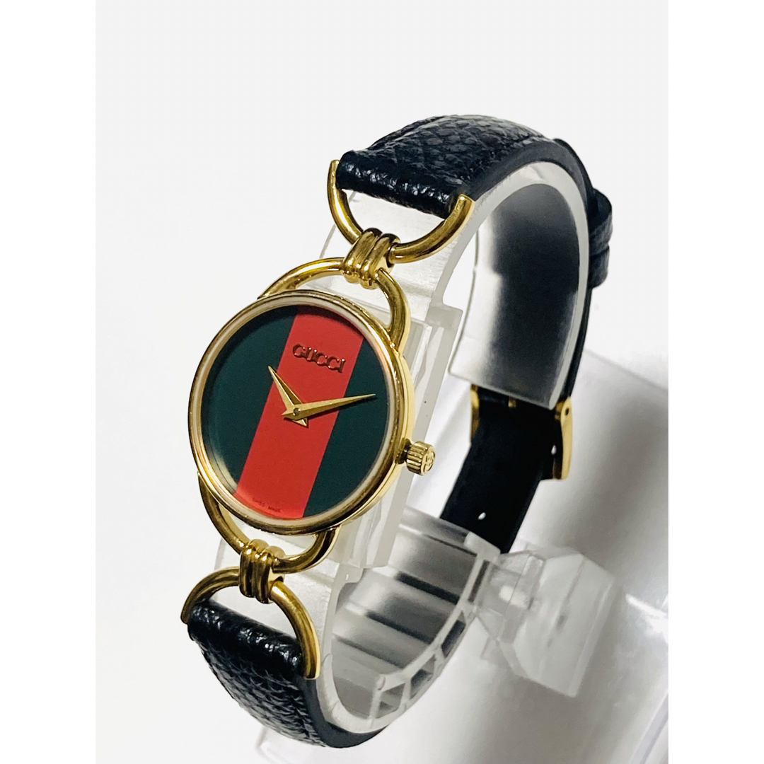 美品! GUCCI グッチ シェリーライン 電池&ベルト新品 美品! GUCCI グッチ シェリーライン 電池&ベルト新品