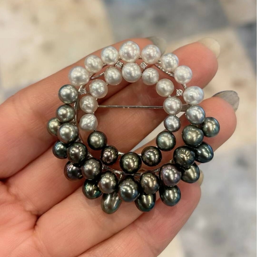 真珠 パール ブローチ兼ペンダント アクセサリー 真珠 パール ブローチ兼ペンダント アクセサリー