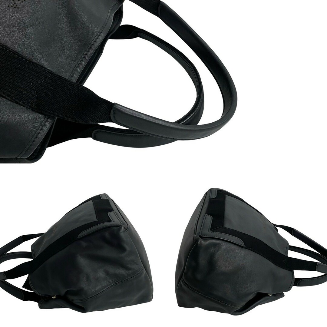 極 美品 BALENCIAGA バレンシアガ ネイビーカバス XS レザー 本 極 美品 BALENCIAGA バレンシアガ ネイビーカバス XS レザー 本