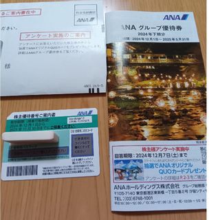 エーエヌエー(ゼンニッポンクウユ)(ANA(全日本空輸))のANA　全日空　株主優待券セット(その他)