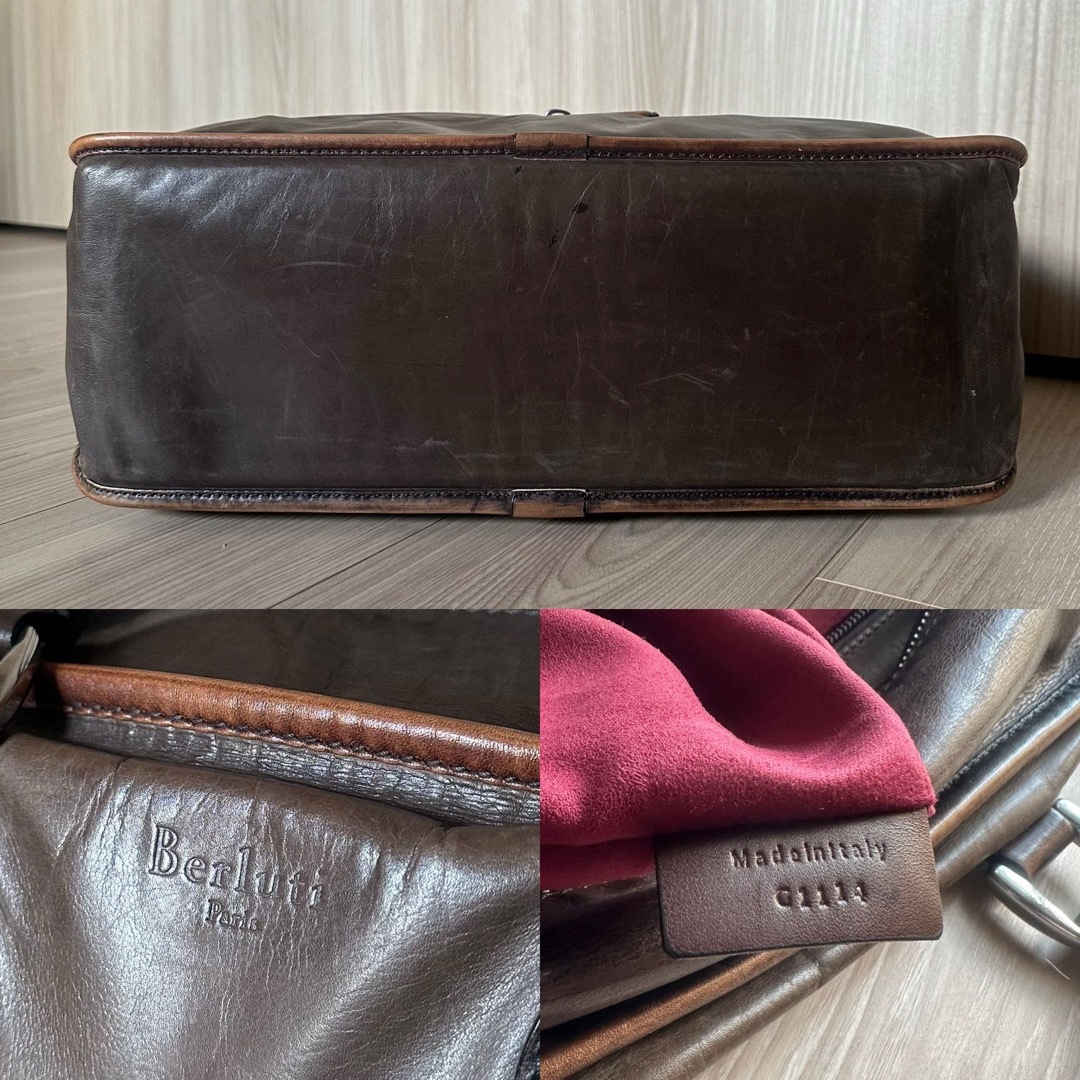 BERLUTI - 希少 ベルルッティ クリオーゾ セタカーフレザー BERLUTI - 希少 ベルルッティ クリオーゾ セタカーフレザー
