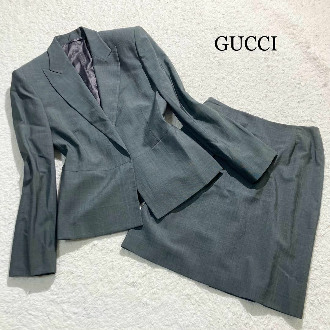 GUCCI - 【極美品】GUCCI スーツ セットアップ スカート GG 総柄 GUCCI - 【極美品】GUCCI スーツ セットアップ スカート GG 総柄