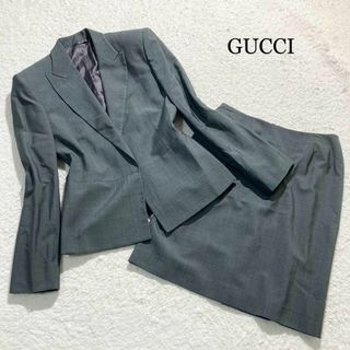 GUCCI - 【極美品】GUCCI スーツ セットアップ スカート GG 総柄 GUCCI - 【極美品】GUCCI スーツ セットアップ スカート GG 総柄
