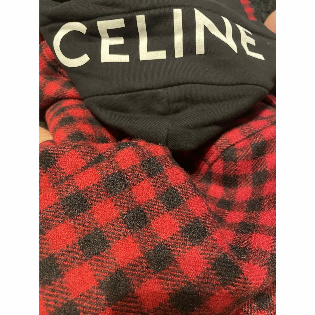 CELINE(セリーヌ) ブルゾン フード付きチェックフランネルシャツ44 CELINE(セリーヌ) ブルゾン フード付きチェックフランネルシャツ44