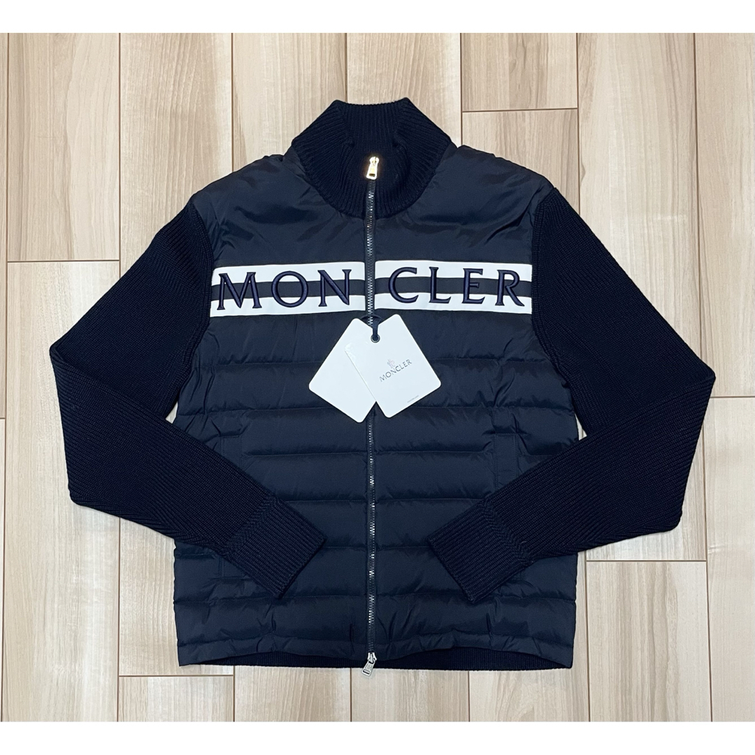 MONCLER - ［新品同様］モンクレール　ダウンニット　ダウンパーカー　ダークネイビー