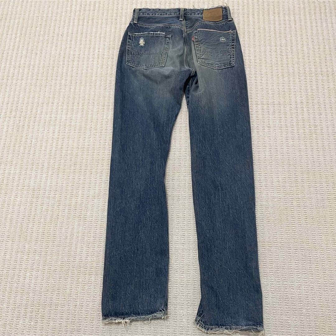 EDWIN - サイズM EDWIN 503s 赤耳セルビッジ ダメージ加工 EDWIN - サイズM EDWIN 503s 赤耳セルビッジ ダメージ加工