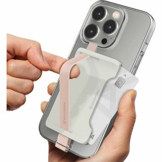 2in1 シリコンストラップ　カード入　スマホ　アクセサリー　グリップ　落ちない(iPhoneケース)