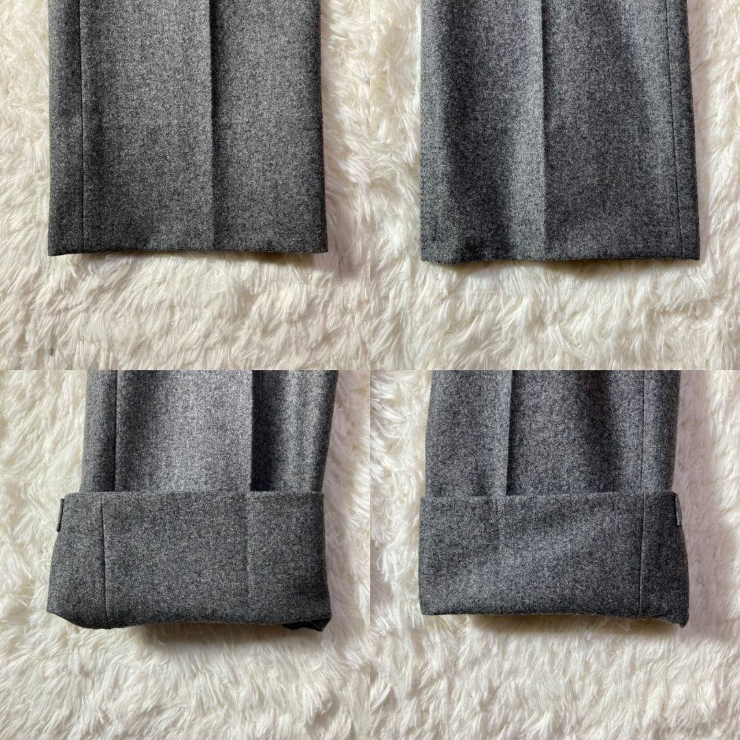 極美品 ヤコブコーエン カノニコ ウール スラックス 馬革パッチ 極美品 ヤコブコーエン カノニコ ウール スラックス 馬革パッチ
