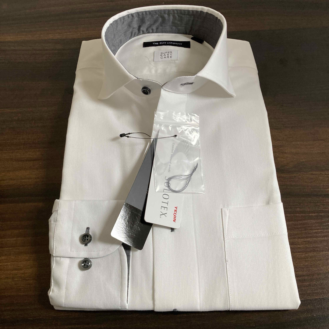 THE SUIT COMPANY - 新品 スーツカンパニー 長袖ドレスシャツ S THE SUIT COMPANY - 新品 スーツカンパニー 長袖ドレスシャツ S