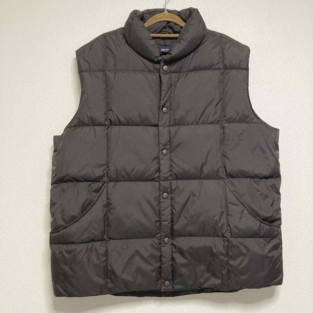 LANDS'END - ランズエンド LANDS' END ダウンベスト 茶 ブラウン LANDS'END - ランズエンド LANDS' END ダウンベスト 茶 ブラウン
