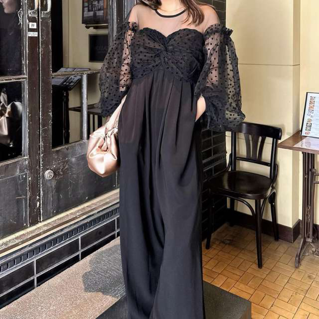 ANDRESD flocky dot dress S(flocky dot one piece | ANDRESD) ANDRESD flocky dot dress S(flocky dot one piece | ANDRESD)