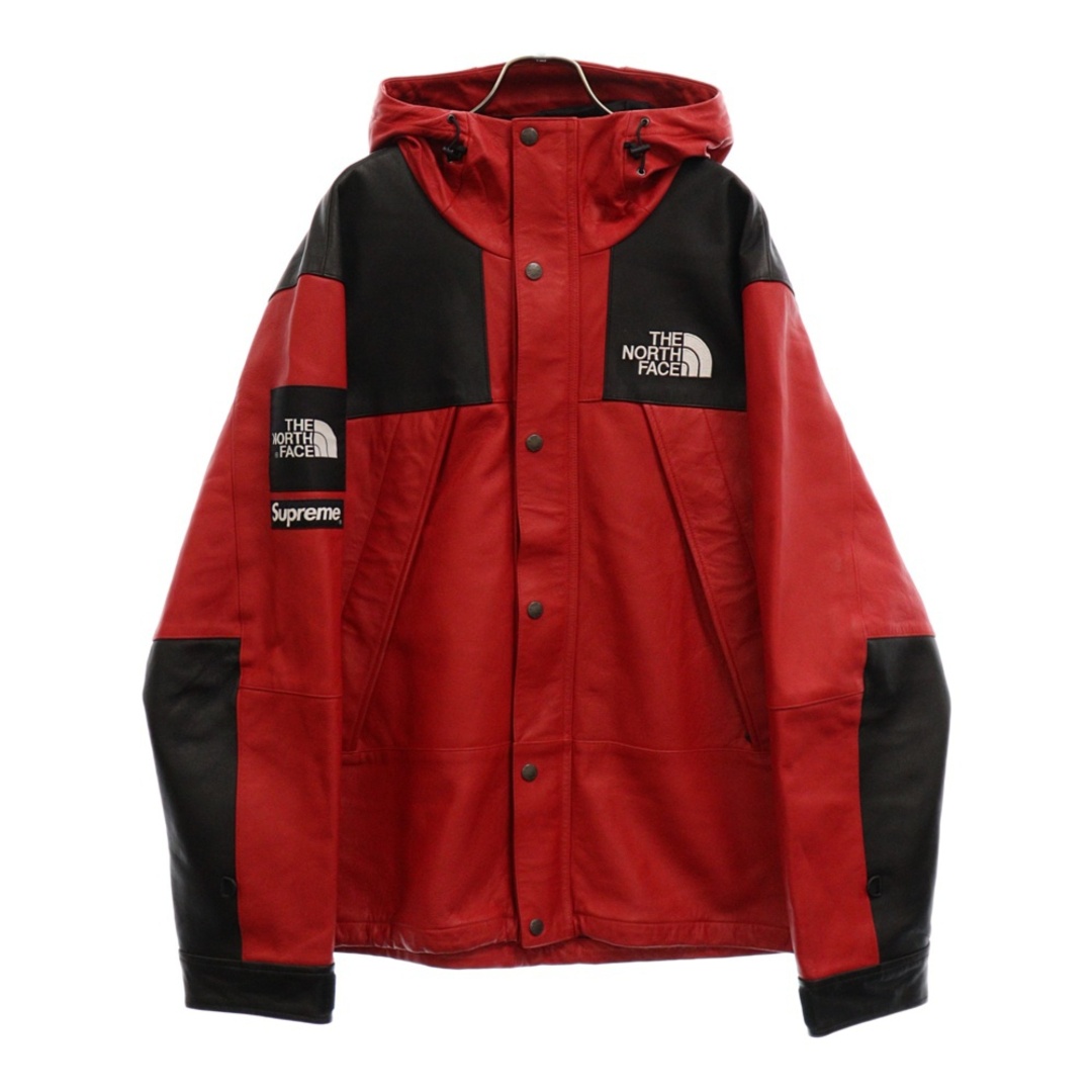 Supreme(シュプリーム)のSUPREME シュプリーム 18AW ×THE NORTH FACE Leather Mountain Parka ノースフェイス レザーマウンテンパーカー ジップアップレザーパーカージャケット レッド NP61807I メンズのジャケット/アウター(フライトジャケット)の商品写真