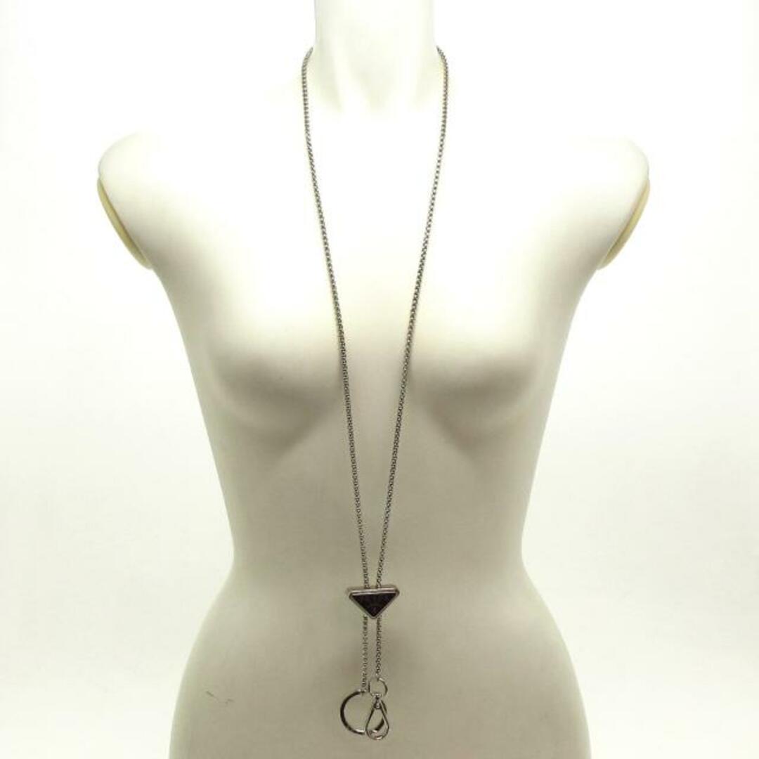 PRADA - PRADA(プラダ) ネックレス美品 メタルキーリング 1PS052 PRADA - PRADA(プラダ) ネックレス美品 メタルキーリング 1PS052