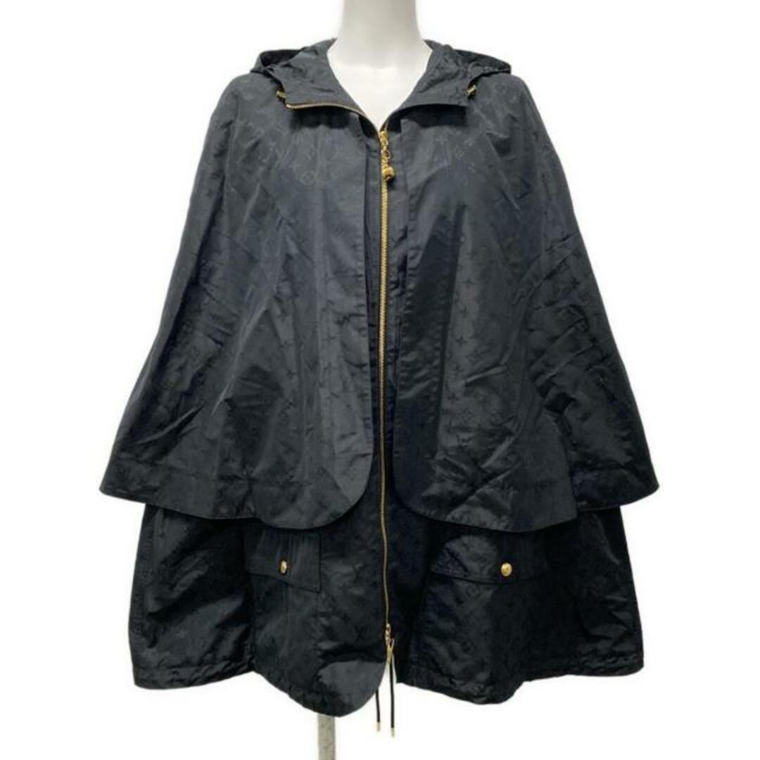 LOUIS VUITTON - LOUIS VUITTON(ルイヴィトン) ポンチョ サイズ36 S レディース美品  - FMOW82FLX 黒 モノグラム柄/2022SS/秋/冬 シルク