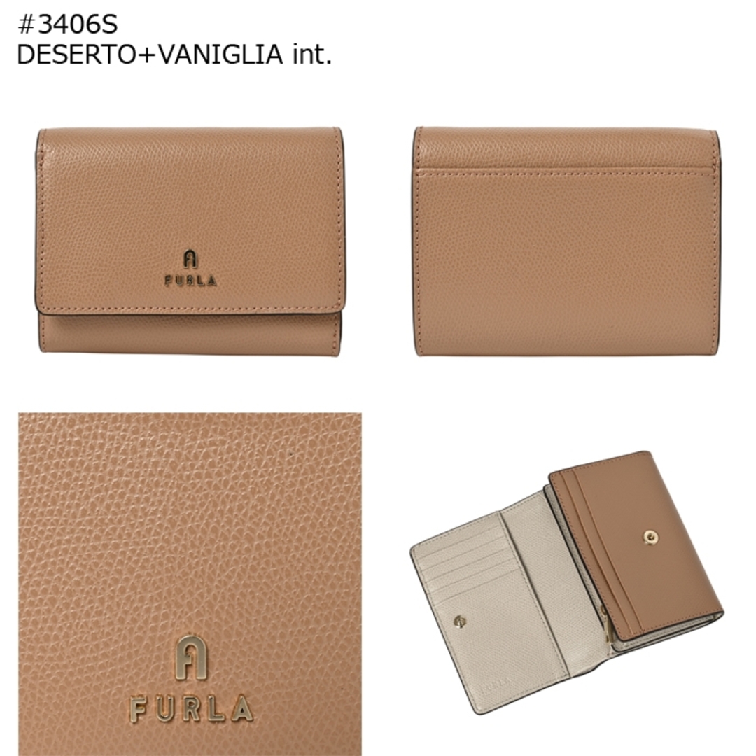FURLA - フルラ FURLA 財布 二つ折り スモール カメリア FURLA - フルラ FURLA 財布 二つ折り スモール カメリア