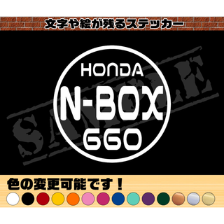 『HONDA N-BOX 660』丸枠パロディステッカー(車外アクセサリ)