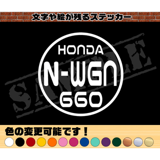 『HONDA N-WGN 660』丸枠パロディステッカー(車外アクセサリ)