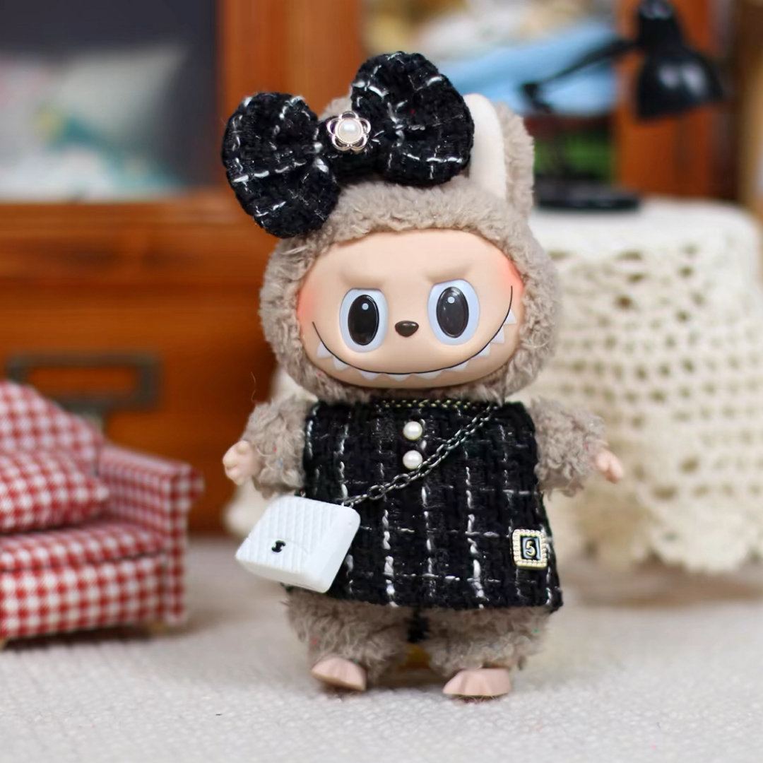 新品2点セット ワンピースlabubuラブブぬいぐるみ服17cm着せ替え 新品2点セット ワンピースlabubuラブブぬいぐるみ服17cm着せ替え