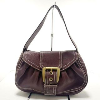 セリーヌ(CELINE)のCELINE(セリーヌ) ショルダーバッグ ラージシューケット ダークブラウン レザー(ショルダーバッグ)
