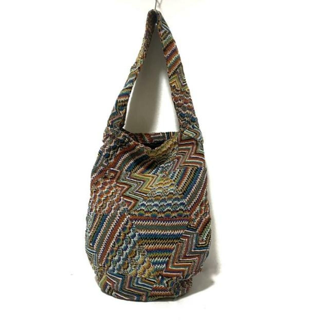 MISSONI - MISSONI(ミッソーニ) ショルダーバッグ美品 - ブラウン×グリーン×マルチの通販 by ブランディア｜ミッソーニならラクマ