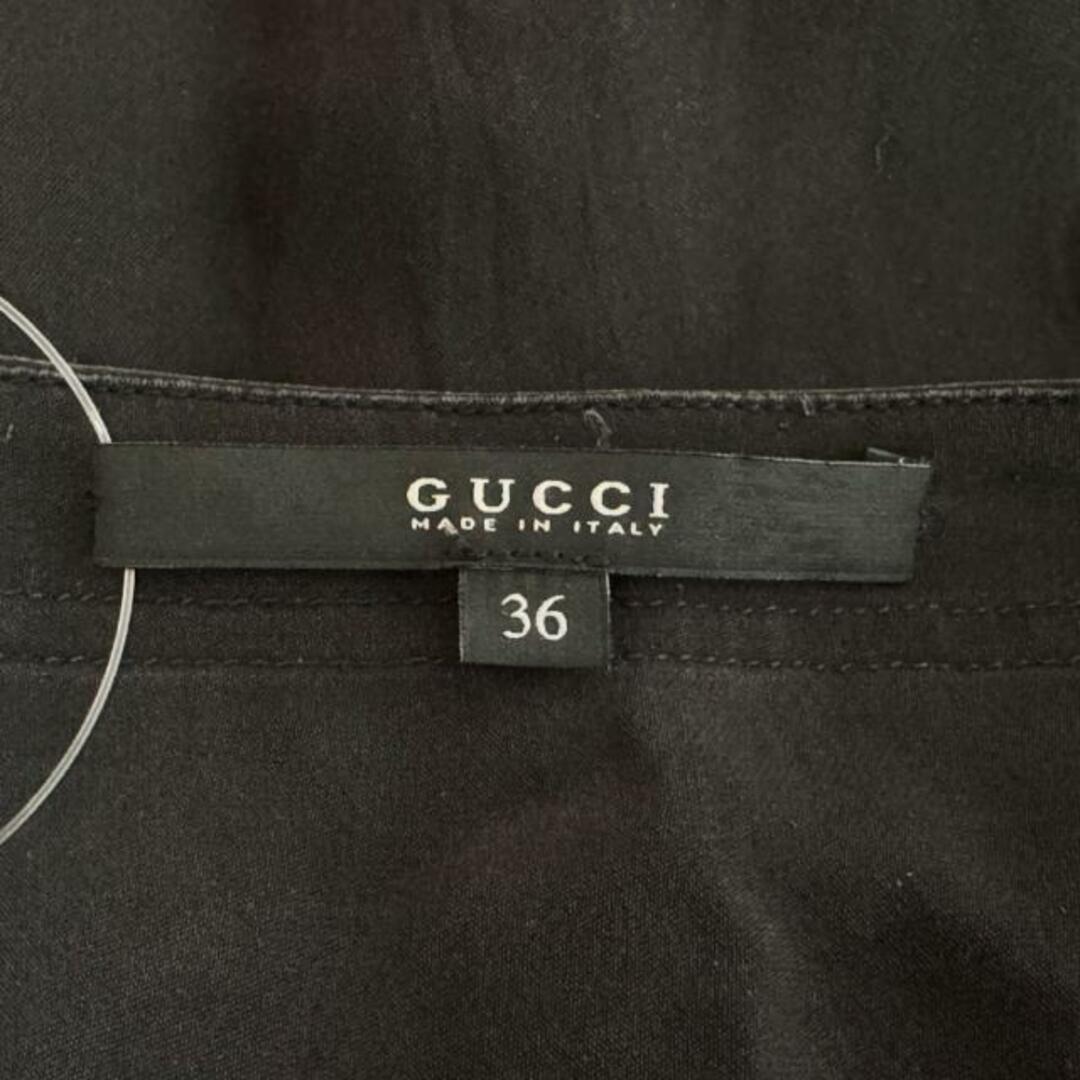 GUCCI(グッチ) ワンピース サイズ36 S レディース 黒×アイボリー GUCCI(グッチ) ワンピース サイズ36 S レディース 黒×アイボリー